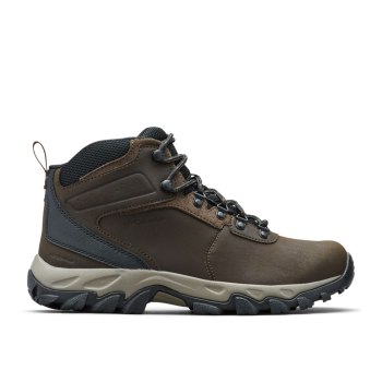 Columbia Newton Ridge Plus II Waterproof Wide, Botas De Montaña Marrom Oscuro Grises Para Hombre | 0